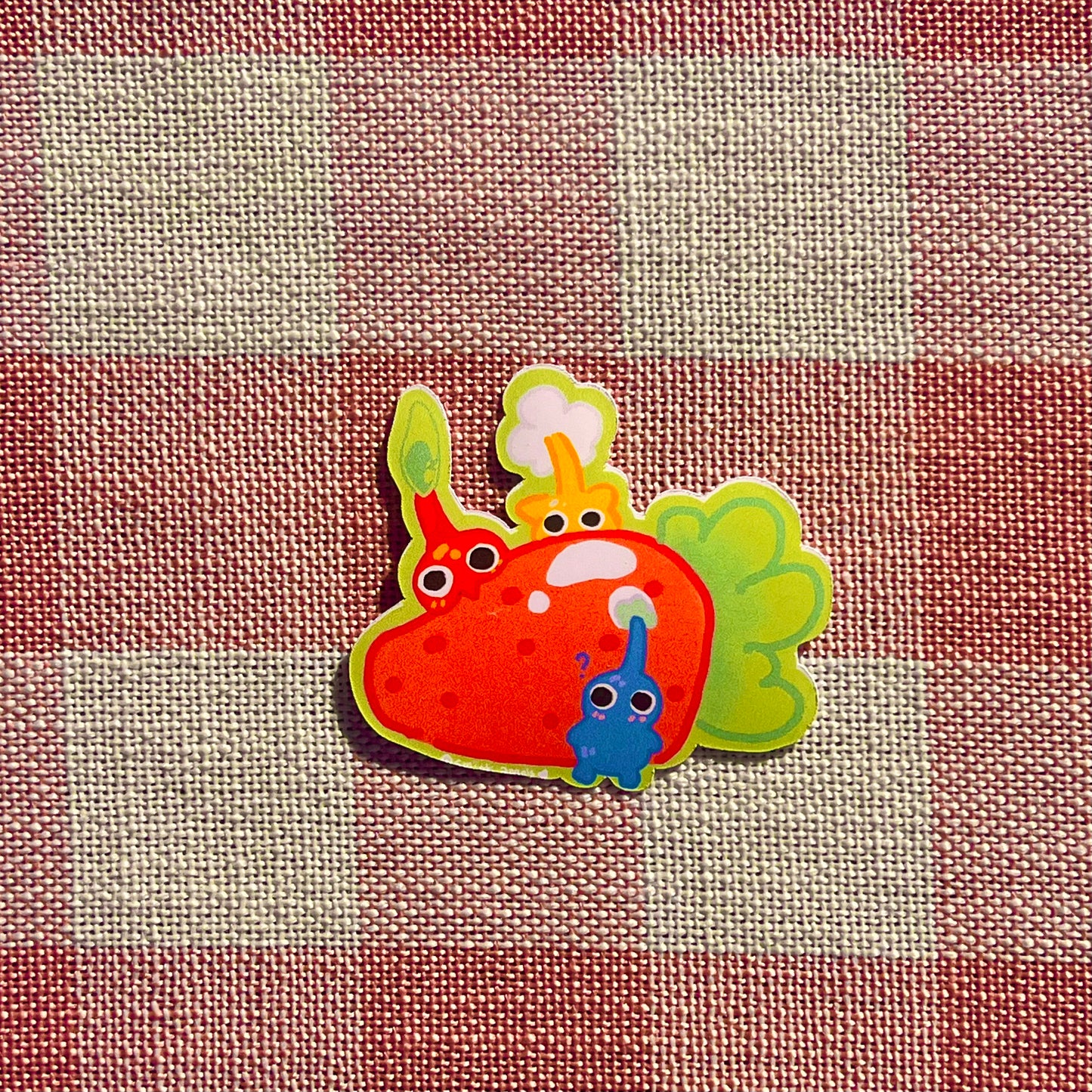silly lil guys strawberry sticker !
