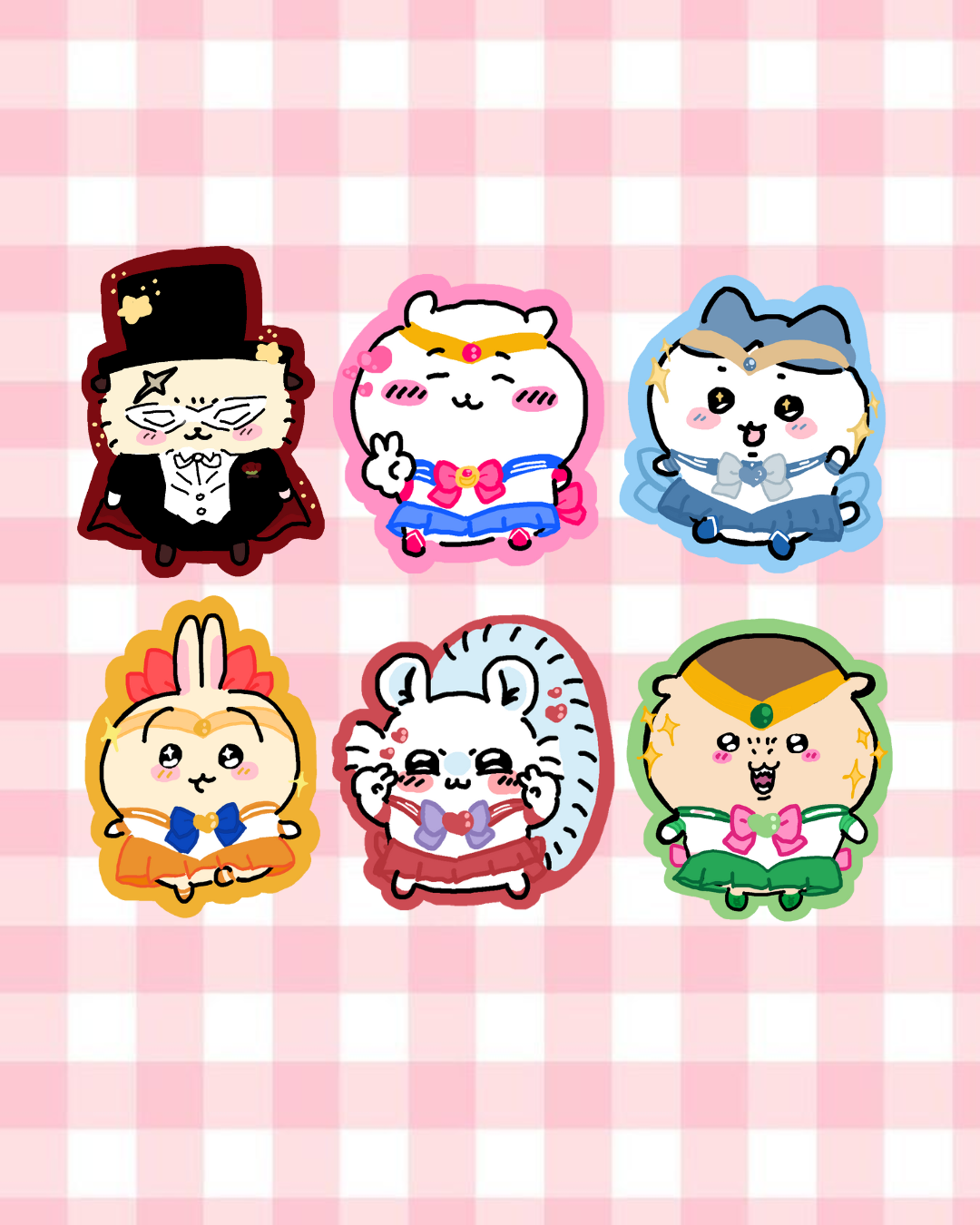 whimsy moon guardian stickers !